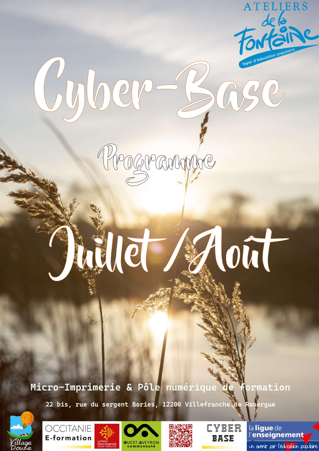 Cyber-Base: Programme du mois de Juillet & Août - Les ateliers de la ...